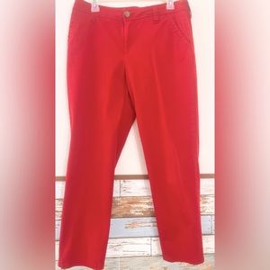 Ladies Liz Claiborne red pants